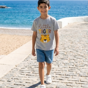 Kids' Summer Set – Tiger T-shirt + Shorts