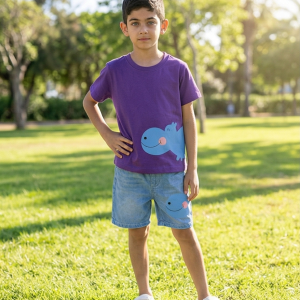 Kids' Summer Set – Hippo T-shirt + Shorts